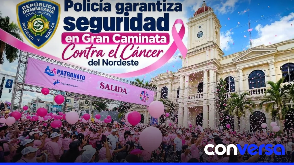 Participantes de la Gran Caminata Contra el Cáncer del Nordeste.