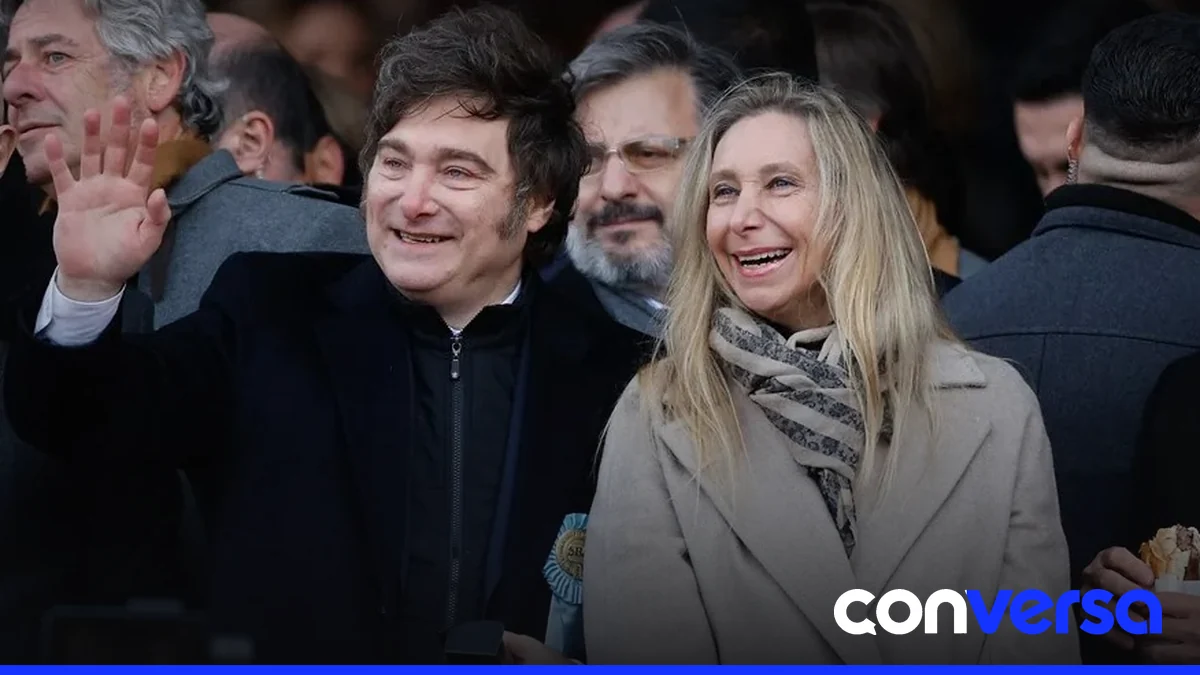 Imagen de archivo de Javier Milei en acto público.