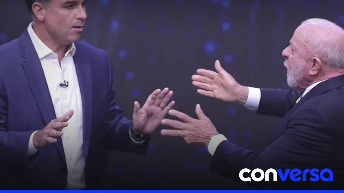 Campaña electoral de Lula y Bolsonaro en televisión.