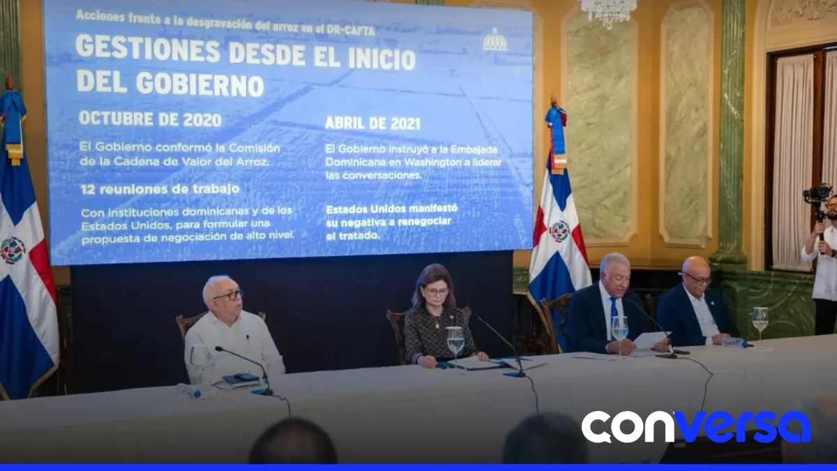 Imagen de un campo de arroz en la República Dominicana.