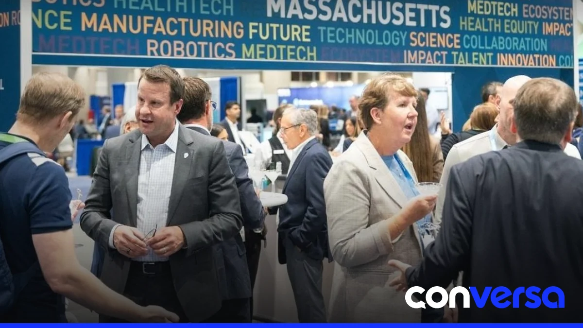 Imagen de la delegación dominicana en la conferencia MedTech en Boston.