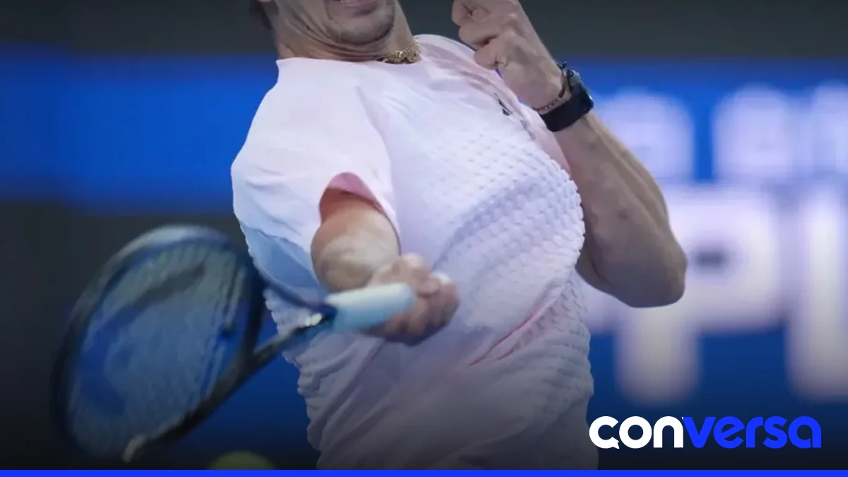 Alexander Zverev en un partido reciente en Shanghái.