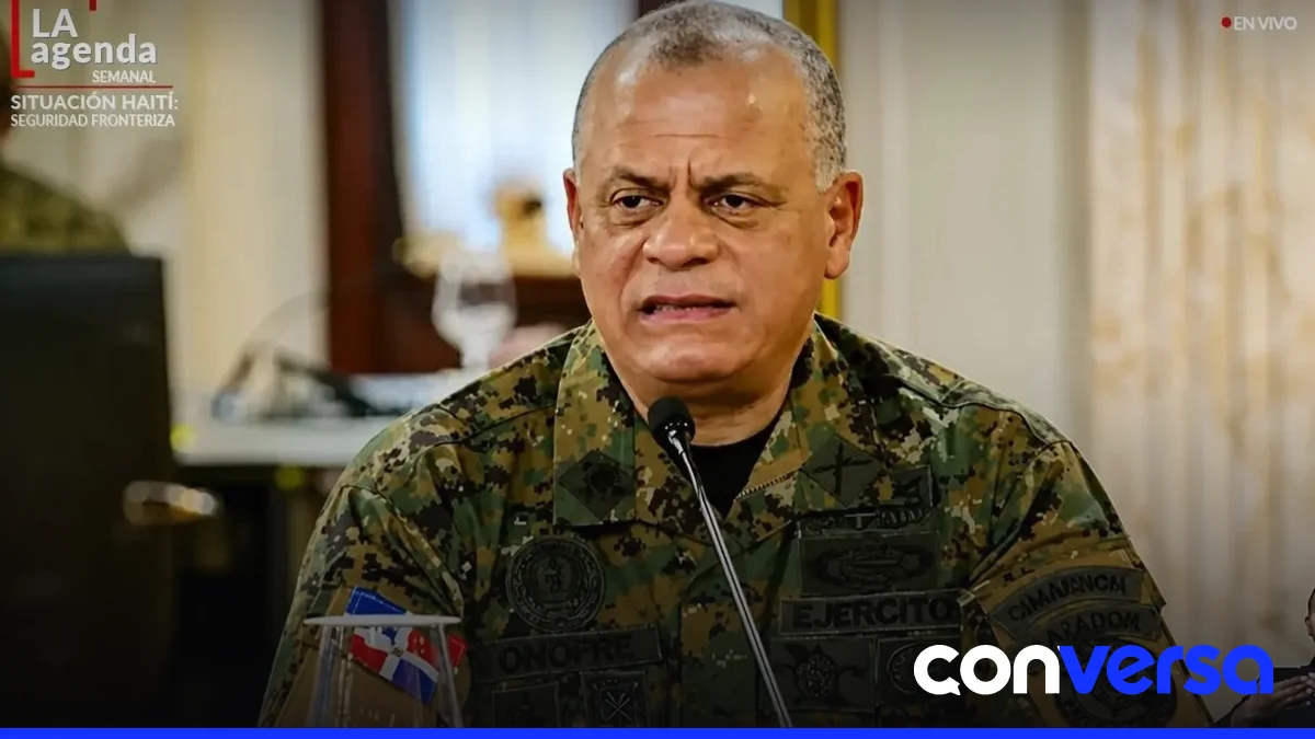 Ministro de Defensa, Carlos Antonio Fernández Onofre, habla sobre la situación de seguridad en Haití.