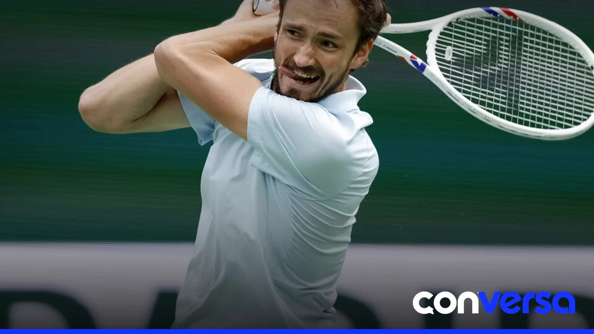 Jugador de tenis en el ATP de Viena.