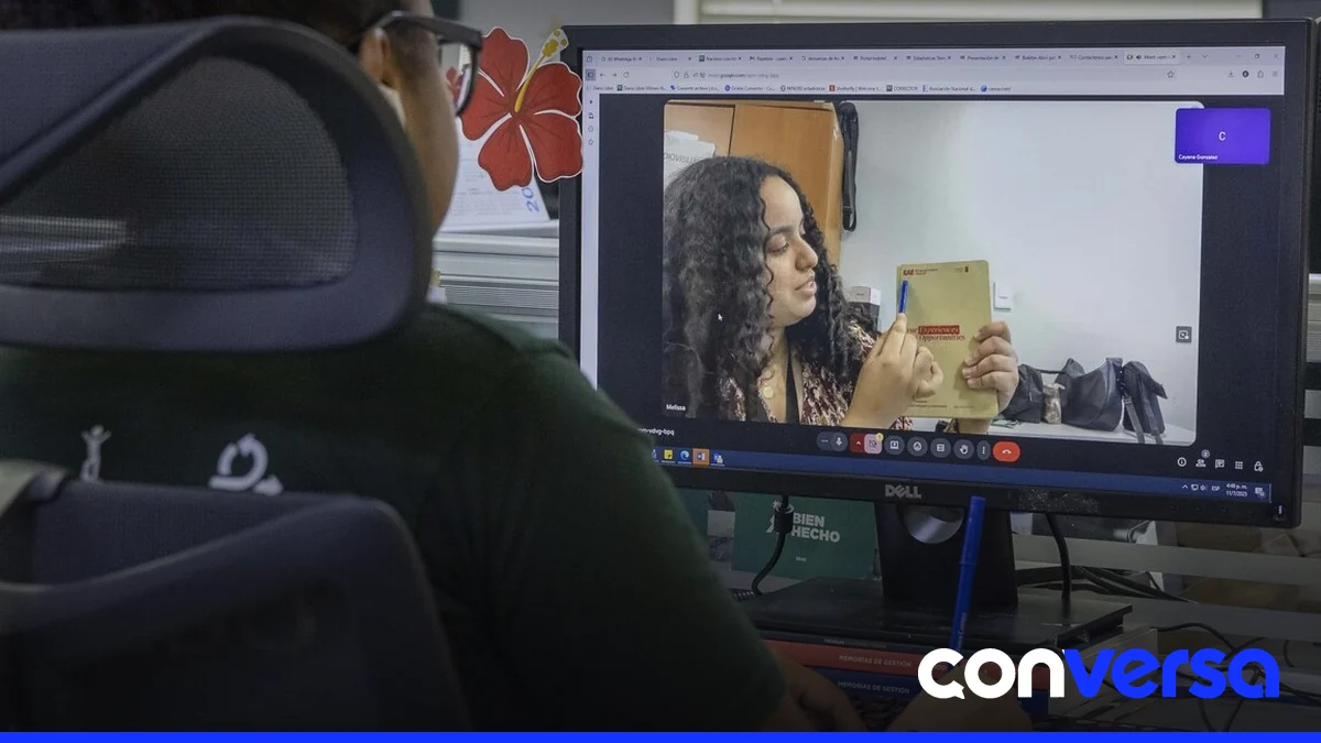 Foto de la plataforma digital del Infotep con cursos virtuales.