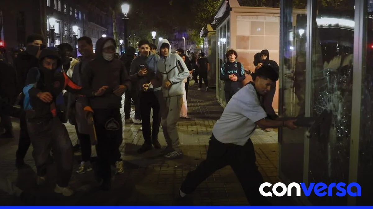 Manifestantes en Barcelona durante las protestas recientes.