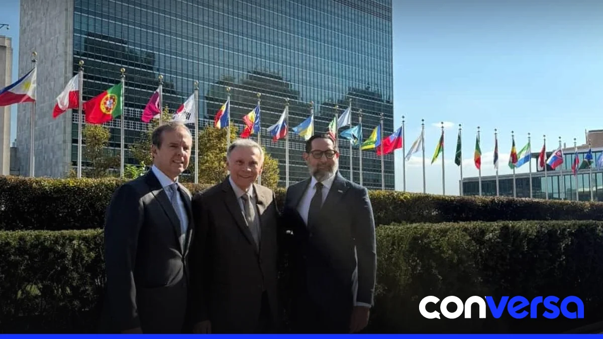 Imagen del Foro Global de Economía Digital en la sede de las Naciones Unidas.
