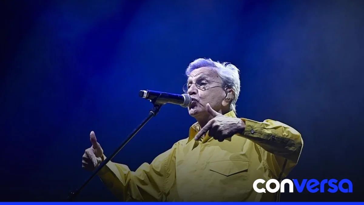 Cantante brasileño Caetano Veloso en un evento cultural.