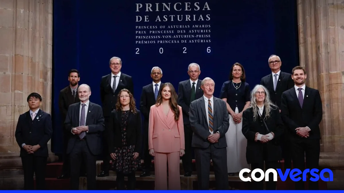Fotografía de la ceremonia de entrega de los Premios Princesa de Asturias en el Teatro Campoamor de Oviedo.