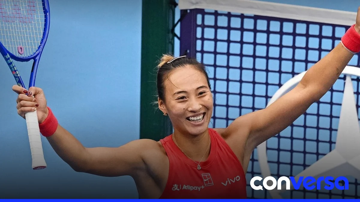 Tenistas en acción durante el WTA 1000 de Pekín.