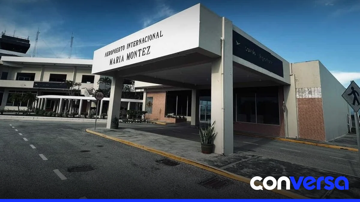 Imagen del Aeropuerto Internacional María Montez mostrando el estado de sus instalaciones.