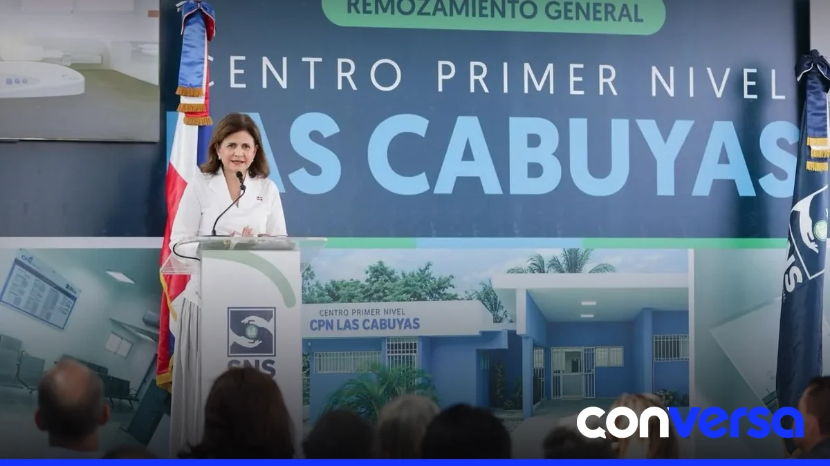 Foto del remozado Centro de Primer Nivel Las Cabuyas en La Vega.