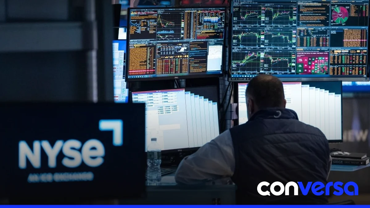 Wall Street en Nueva York, donde los mercados registraron una caída significativa tras señales de aceleración de la inflación.