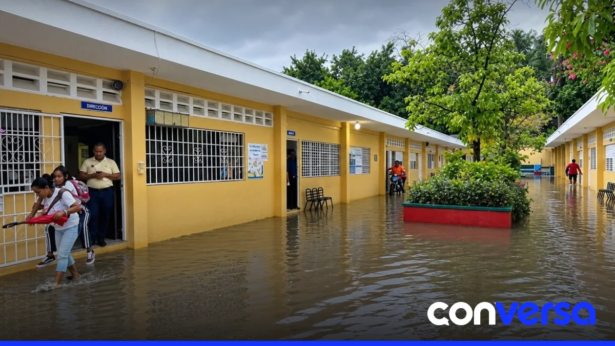 Centro de Operaciones de Emergencias (COE) emitió alerta climática que motivó la suspensión condicional de clases en siete provincias.