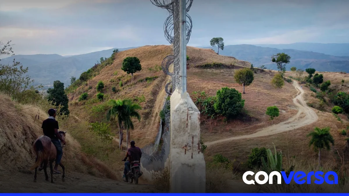 Frontera entre República Dominicana y Haití, donde se está construyendo el muro.