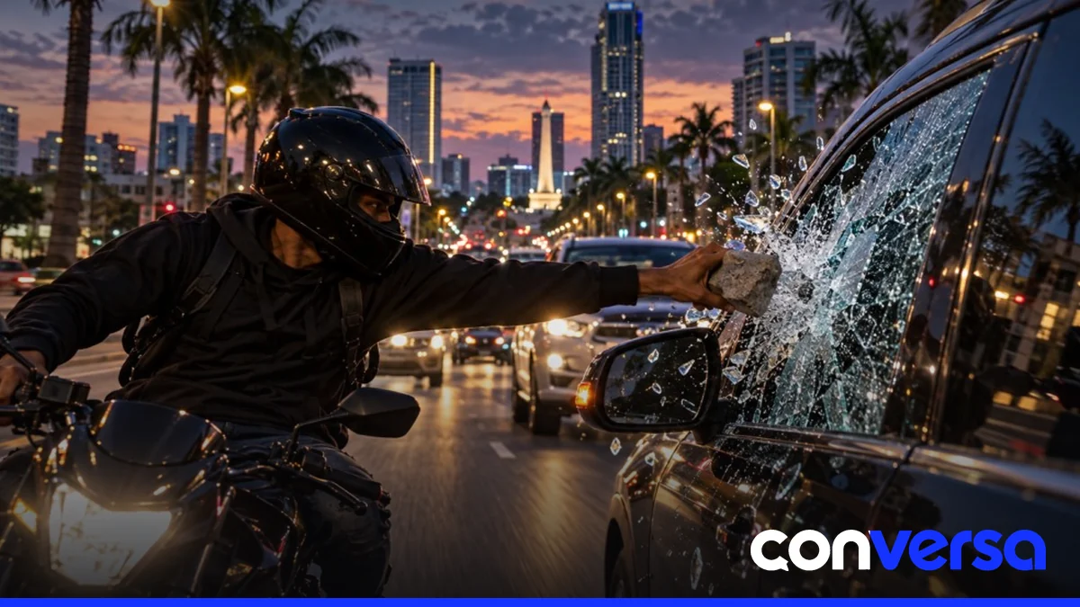 Motociclistas en una concentración que refleja la dinámica de intimidación en las calles.