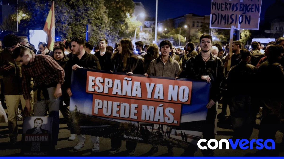 Agentes de policía en la calle de Madrid como parte del despliegue de seguridad.
