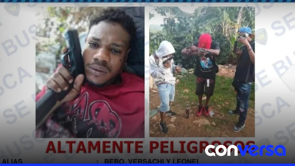 Agentes de la Policía Nacional en el municipio de Los Ríos, provincia Bahoruco.