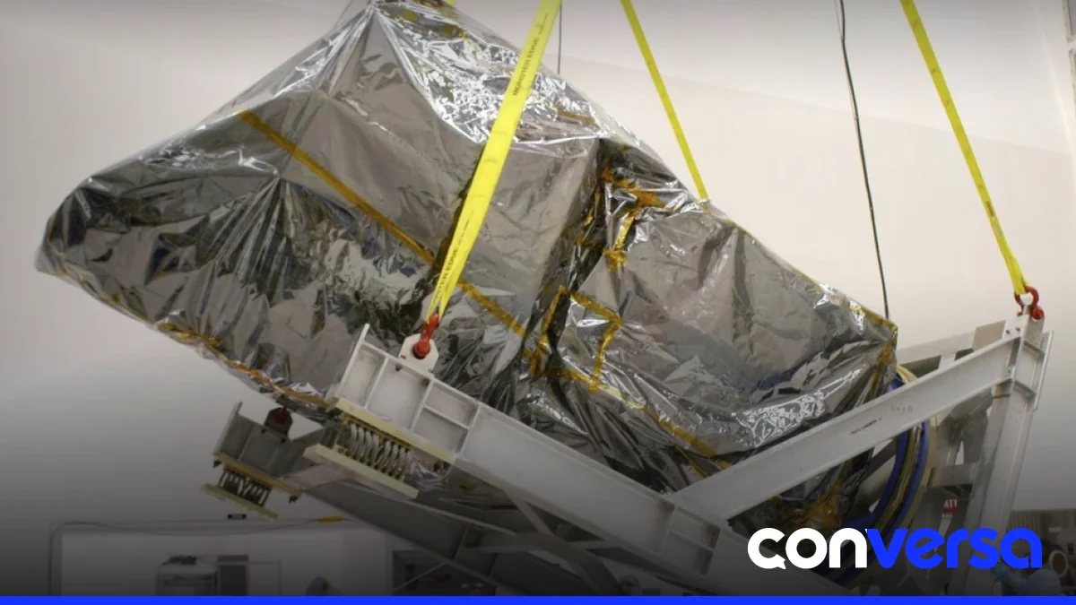 Imagen del telescopio Swift en órbita, capturada por la NASA.