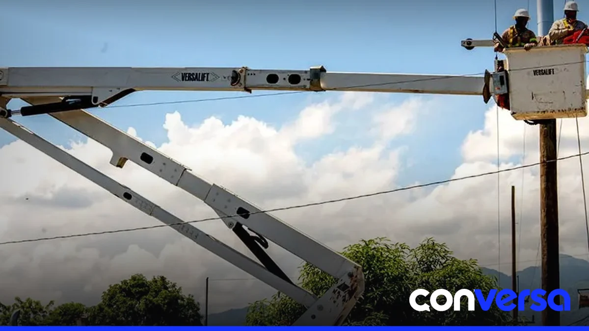 Imagen de una subestación eléctrica en la región Sur del país.