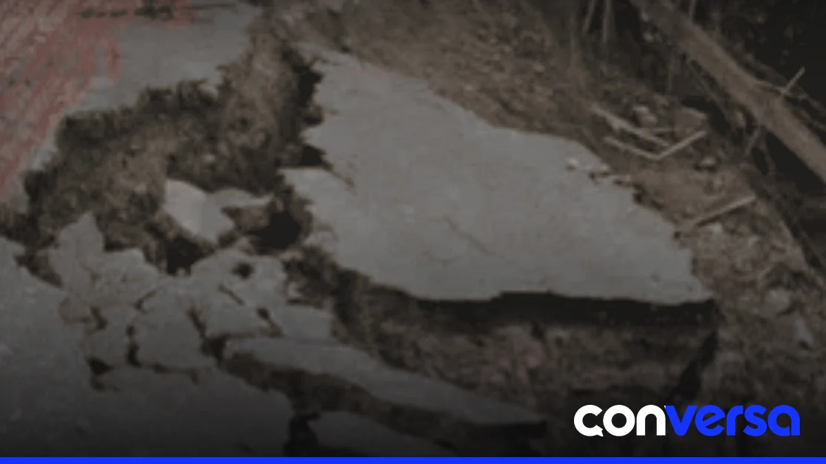 Viviendas en riesgo de colapso en el distrito de Pedro García.