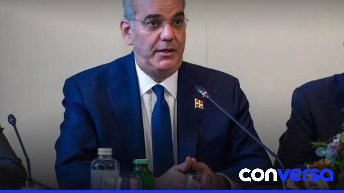 El presidente Luis Abinader en reunión con el cardenal Pietro Parolin en Italia.