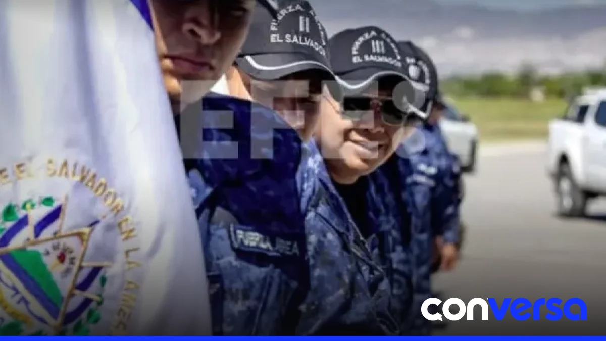 Militares salvadoreños en operación en el norte de Haití.