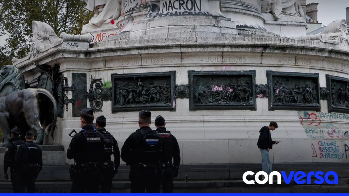 Manifestantes en París durante una protesta reciente.