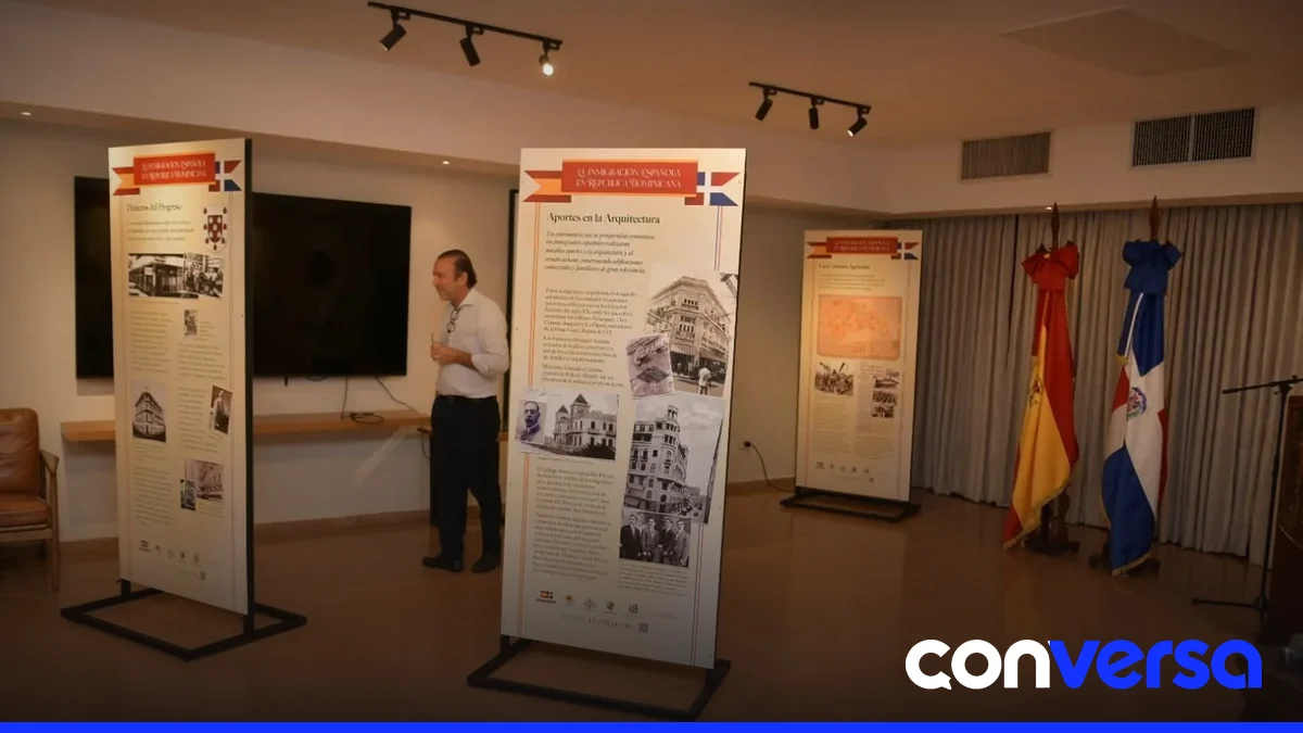 Exposición sobre la inmigración española en República Dominicana en el municipio de Santiago.