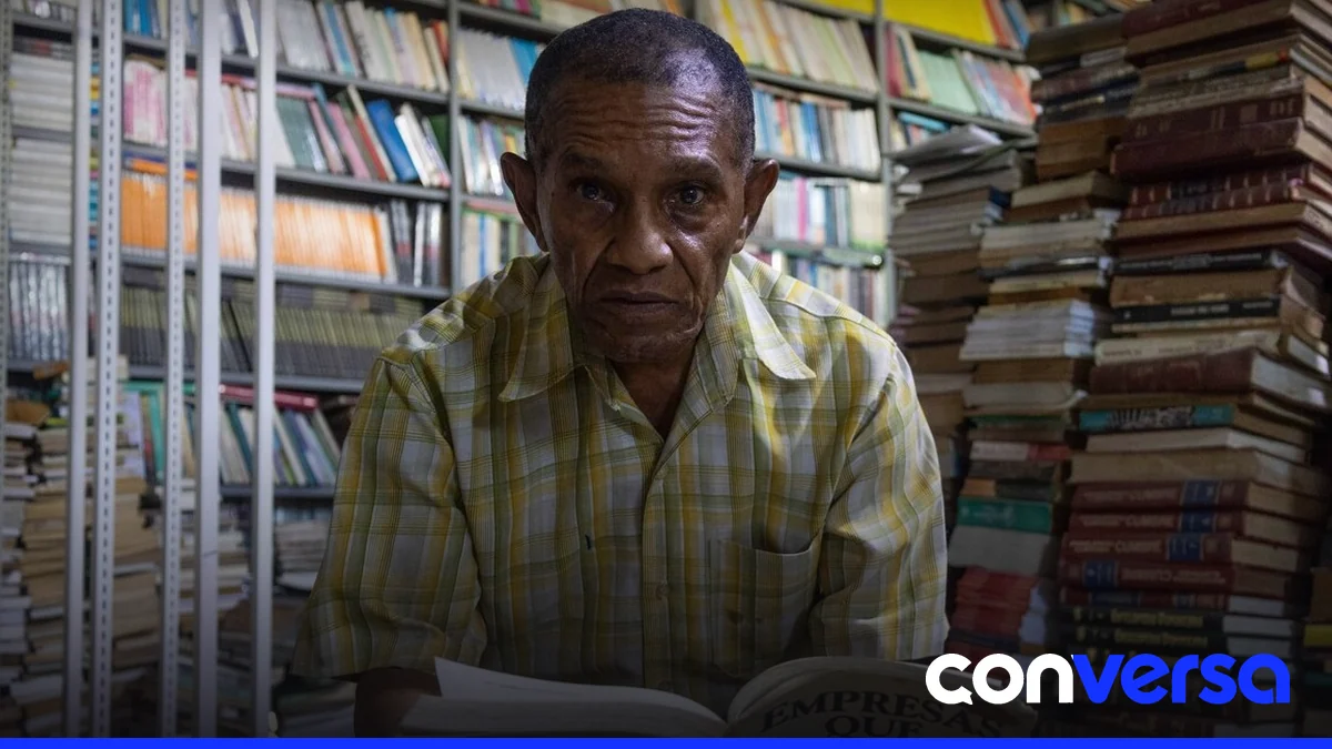 Foto de la librería ubicada en la calle El Conde, en la Ciudad Colonial de Santo Domingo.