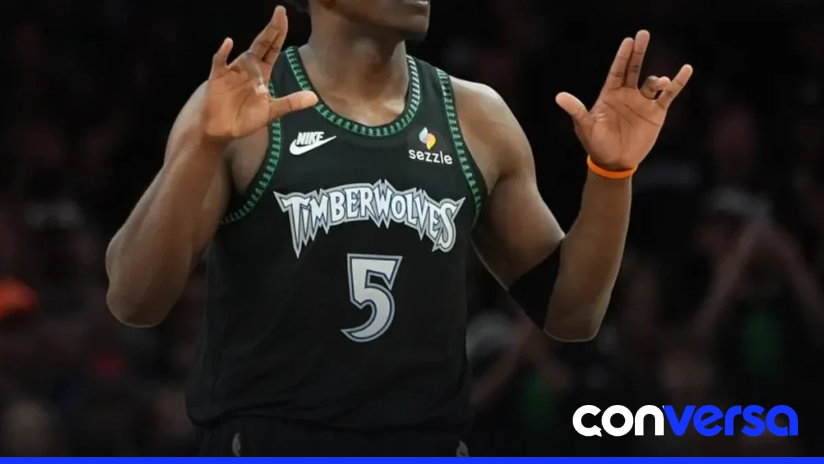 Anthony Edwards en un partido de la NBA.