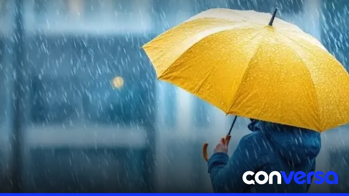 Imagen de nubes y tormentas sobre la costa dominicana.