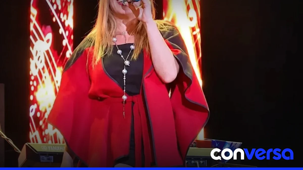 Henya en una presentación musical.