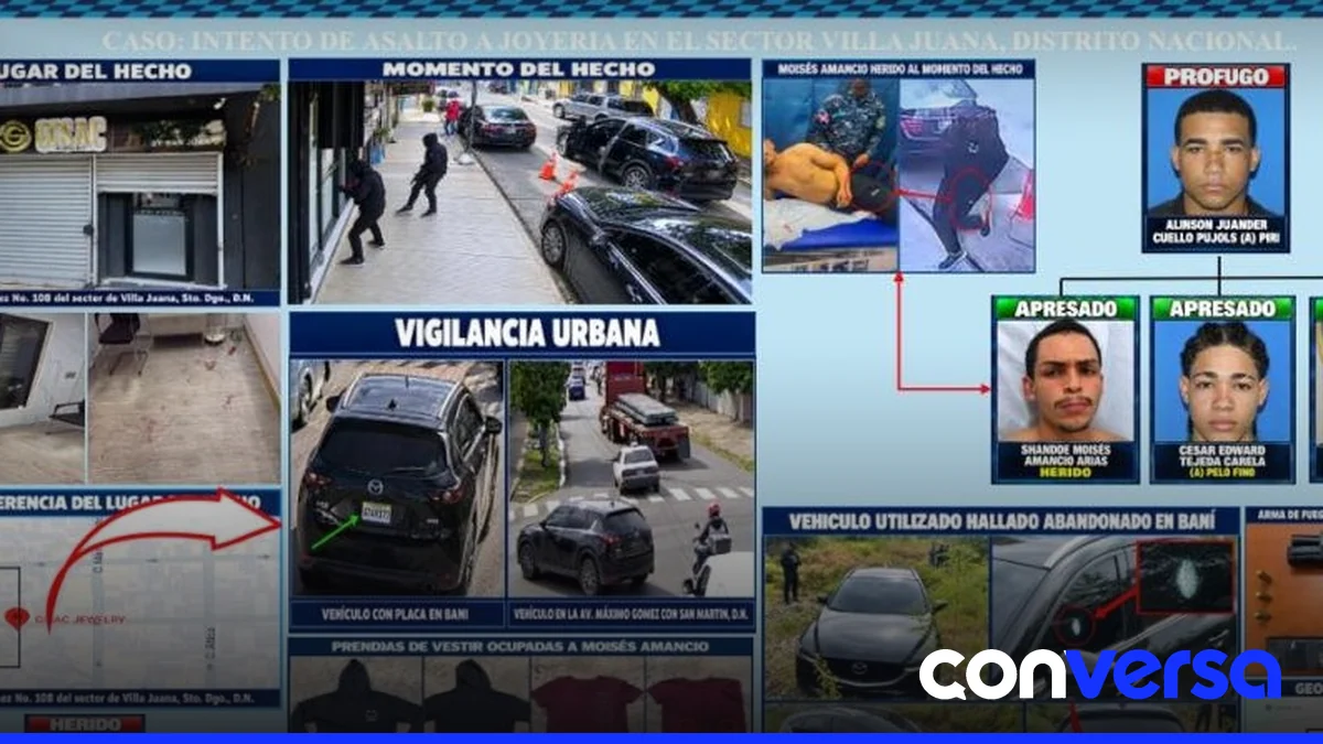Imagen de la joyería Gisac Jewelry en Villa Juana, donde ocurrió el robo.