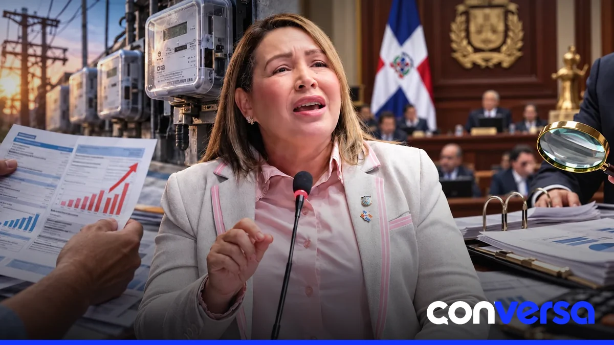 Diputada Llaniris Espinal durante una intervención en la Cámara de Diputados.