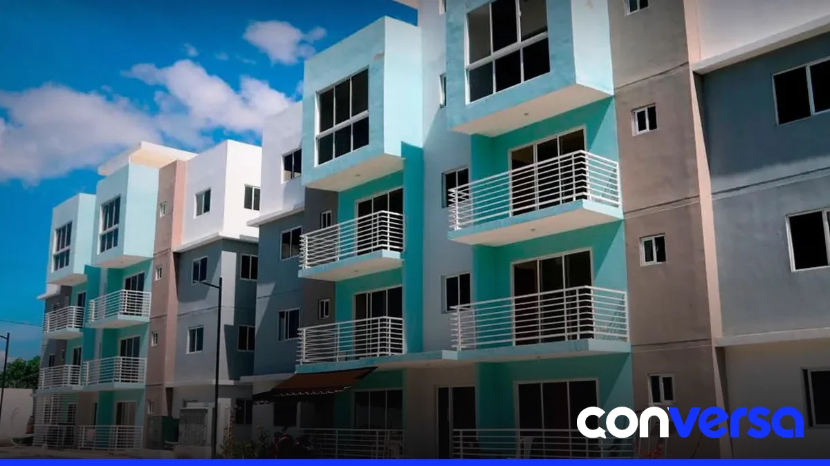 Foto de una vivienda en construcción en Santo Domingo.