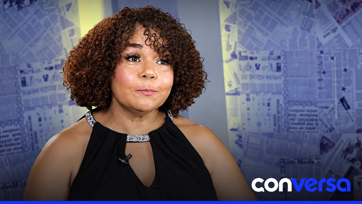 Cheddy García en una entrevista reciente donde habló sobre la suspensión de sus redes sociales y su decisión de proseguir el proceso judicial.
