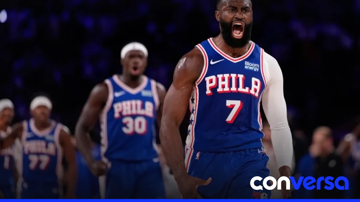Jaylen Brown, jugador de los Philadelphia 76ers, durante un partido en Indianápolis.