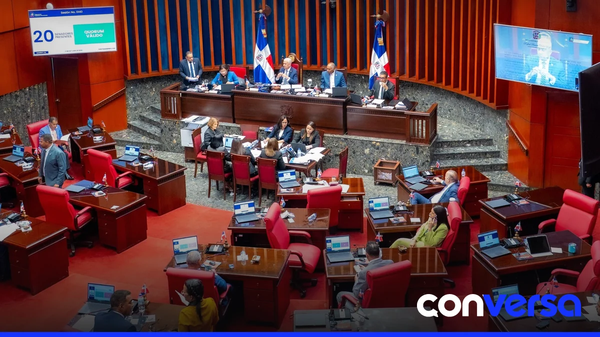 Senadores en sesión del Senado de la República Dominicana.