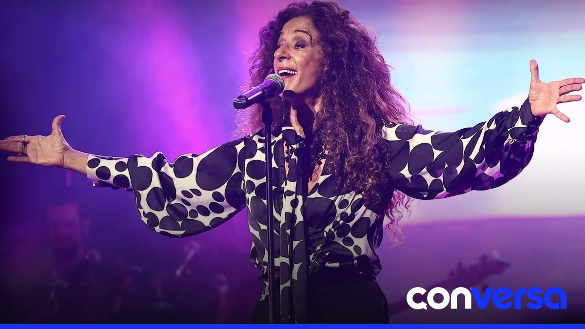 Rosario Flores en un concierto reciente en otro país.
