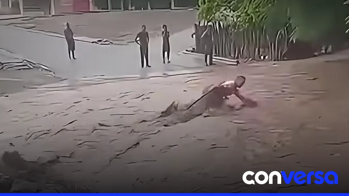 Imagen capturada por el Centro de Operaciones de Emergencias (COE) en Azua.