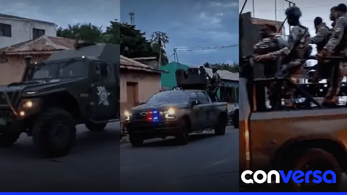 Militares dominicanos reforzando la frontera con Haití.