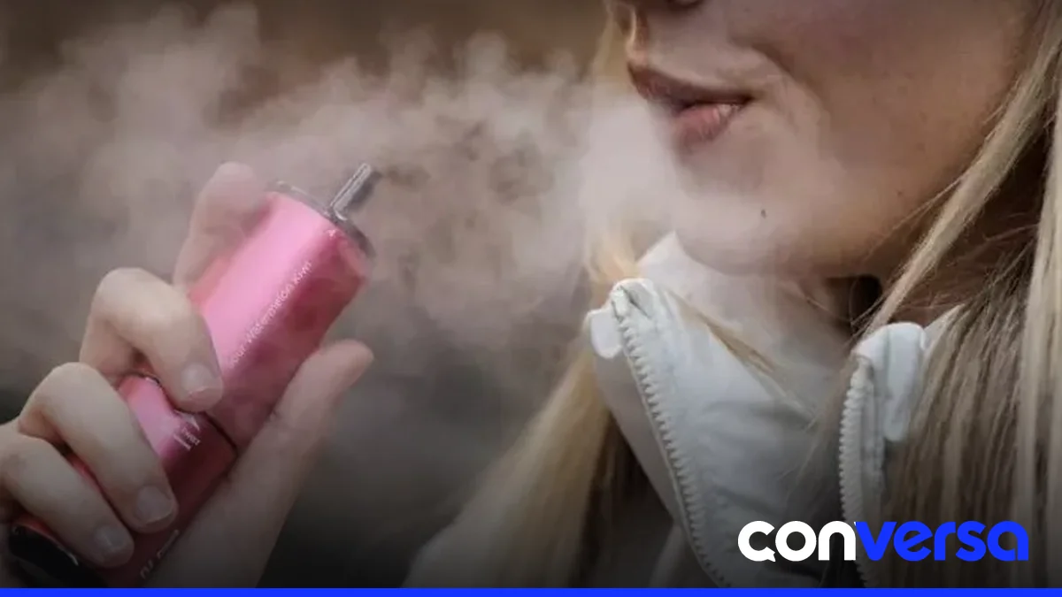 Imagen de una terraza con personas fumando, mostrando el impacto del humo en espacios abiertos.