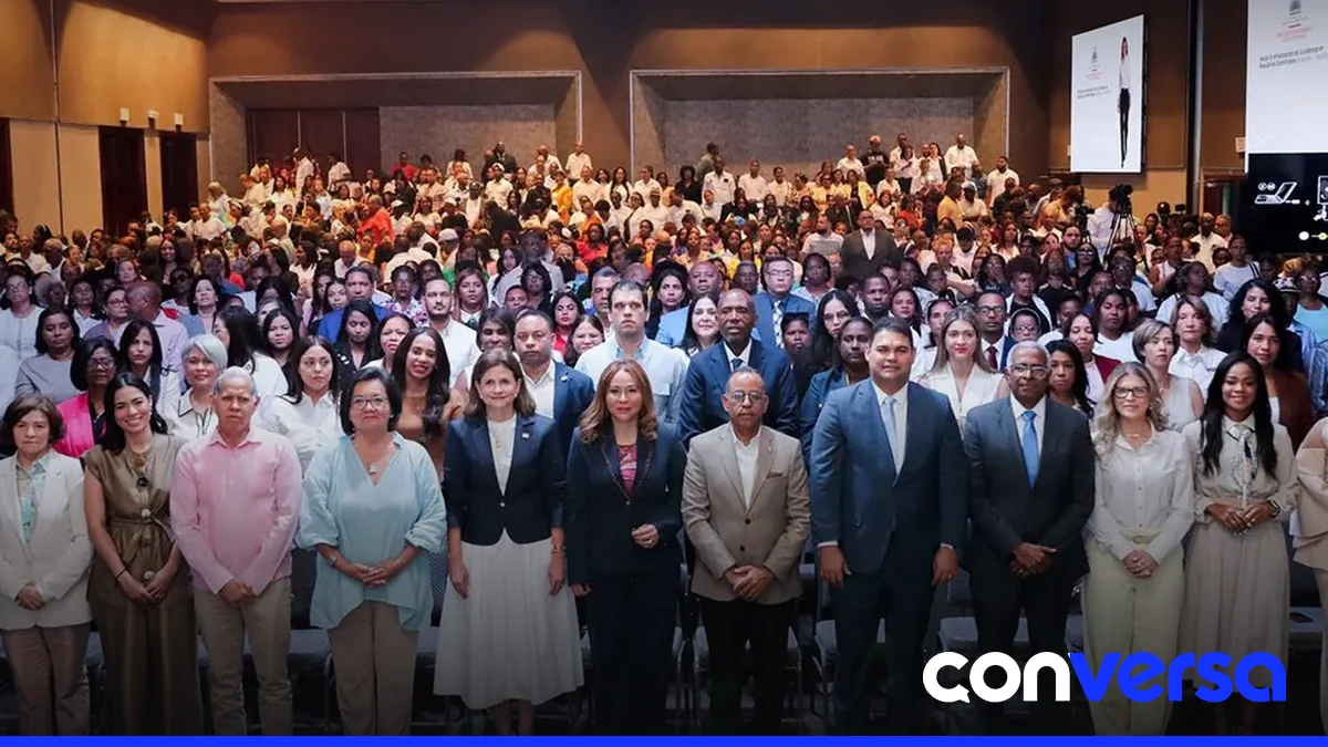 Participantes en la jornada por la erradicación de la pobreza en República Dominicana.