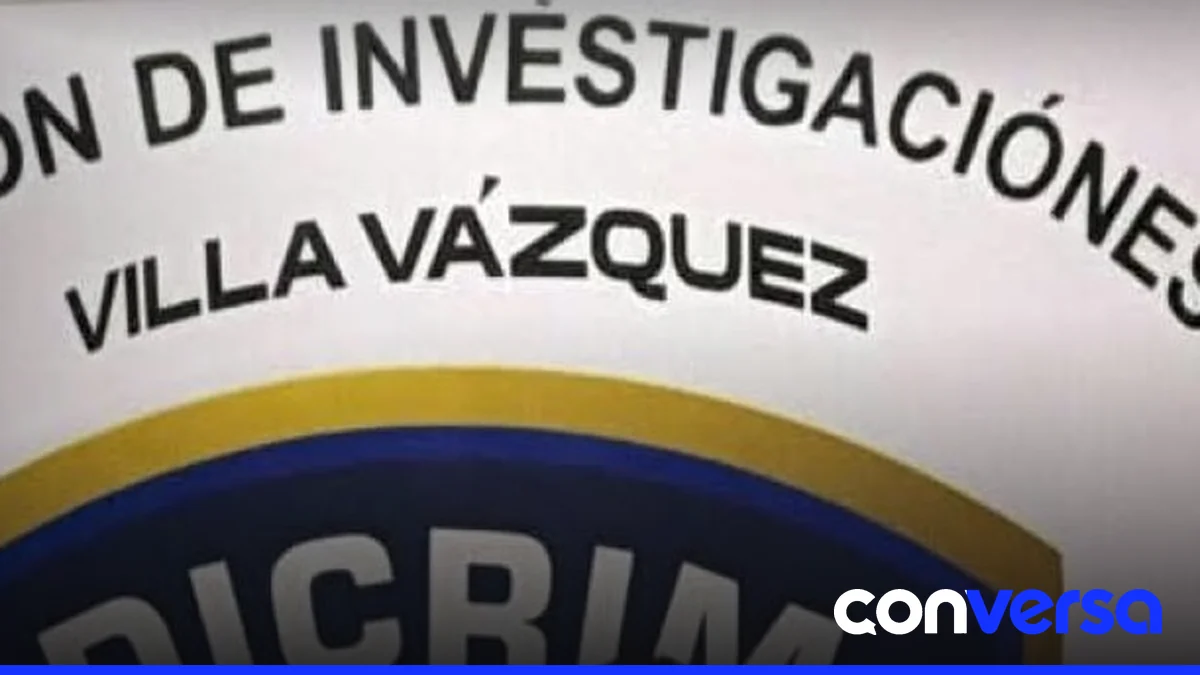 Fotografía de una unidad policial en Villa Vásquez, provincia Montecristi.
