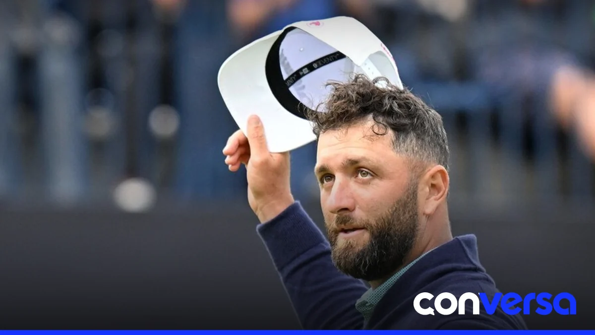 Jon Rahm en un torneo de golf durante la temporada 2024.