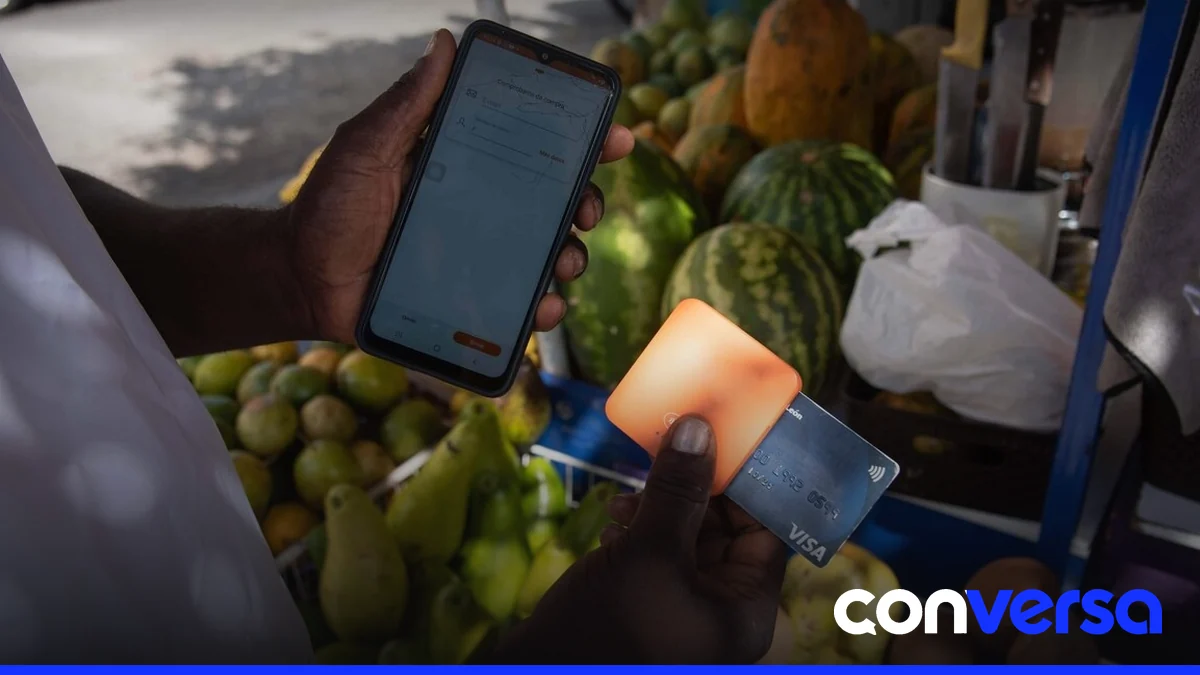 Imagen de una terminal de pago electrónica en una zona turística del sur del país.