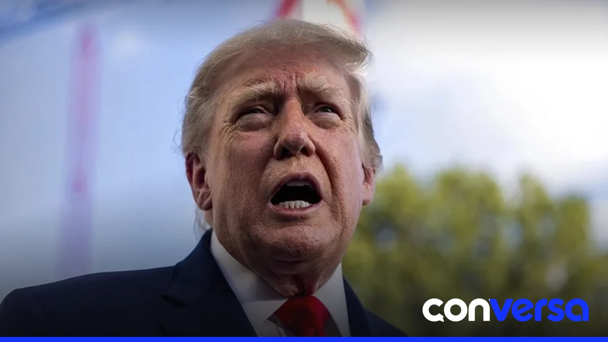 Donald Trump durante una comparecencia en la Casa Blanca.