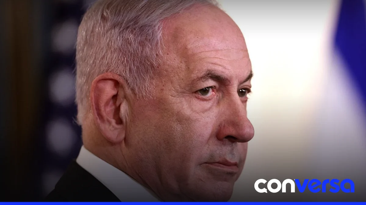 Imagen de Netanyahu y Trump en una reunión oficial en Washington, D.C.