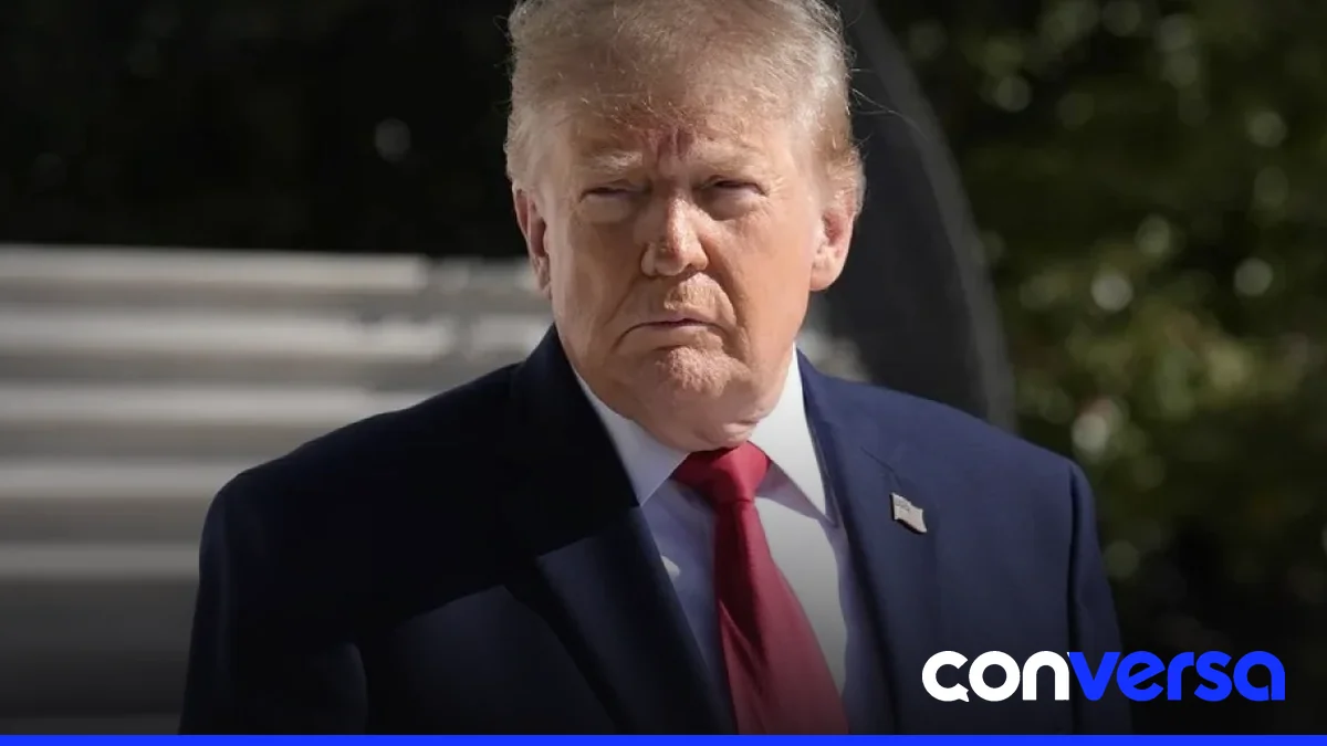 Donald Trump habla durante una conferencia de prensa en Washington.